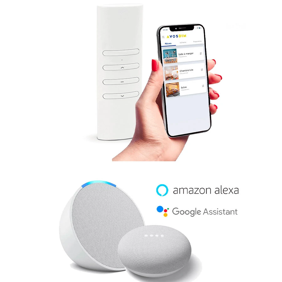 application smartphone pour volet solaire autonome 